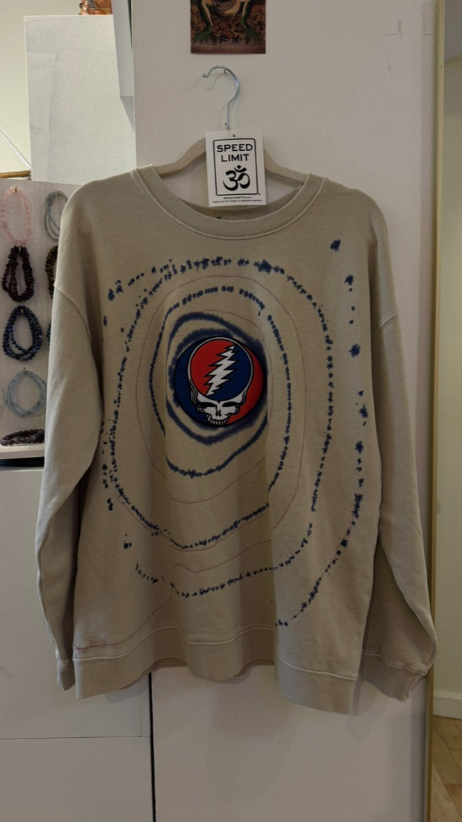 Grateful Dead Sweatshirt | Handmade | One of a Kind Majestic Hudson Lifestyle