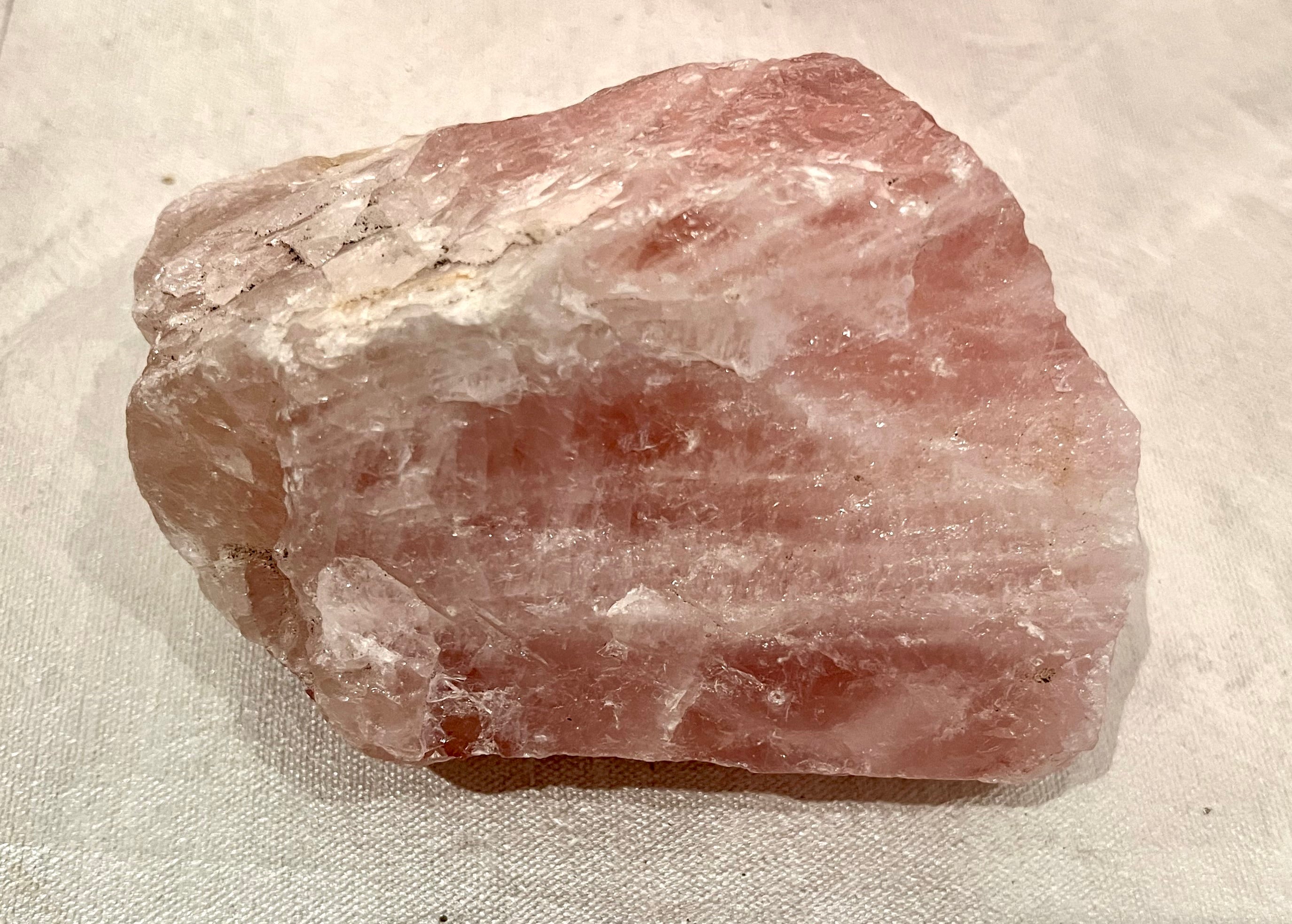 Beautiful Raw Rose Quartz Crystal Piece for Fostering Self-Love & Peace