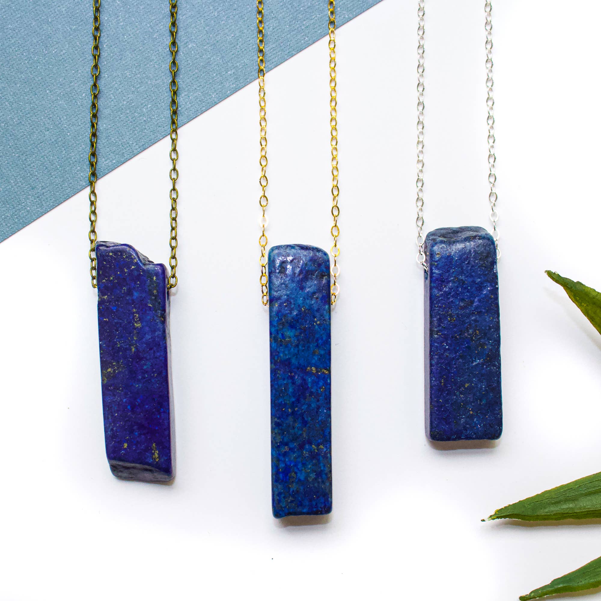 Third Eye Chakra Necklace, Lapis Lazuli Gemstone Jewelry: 14k Gold Filled Majestic Hudson Lifestyle Jewelry