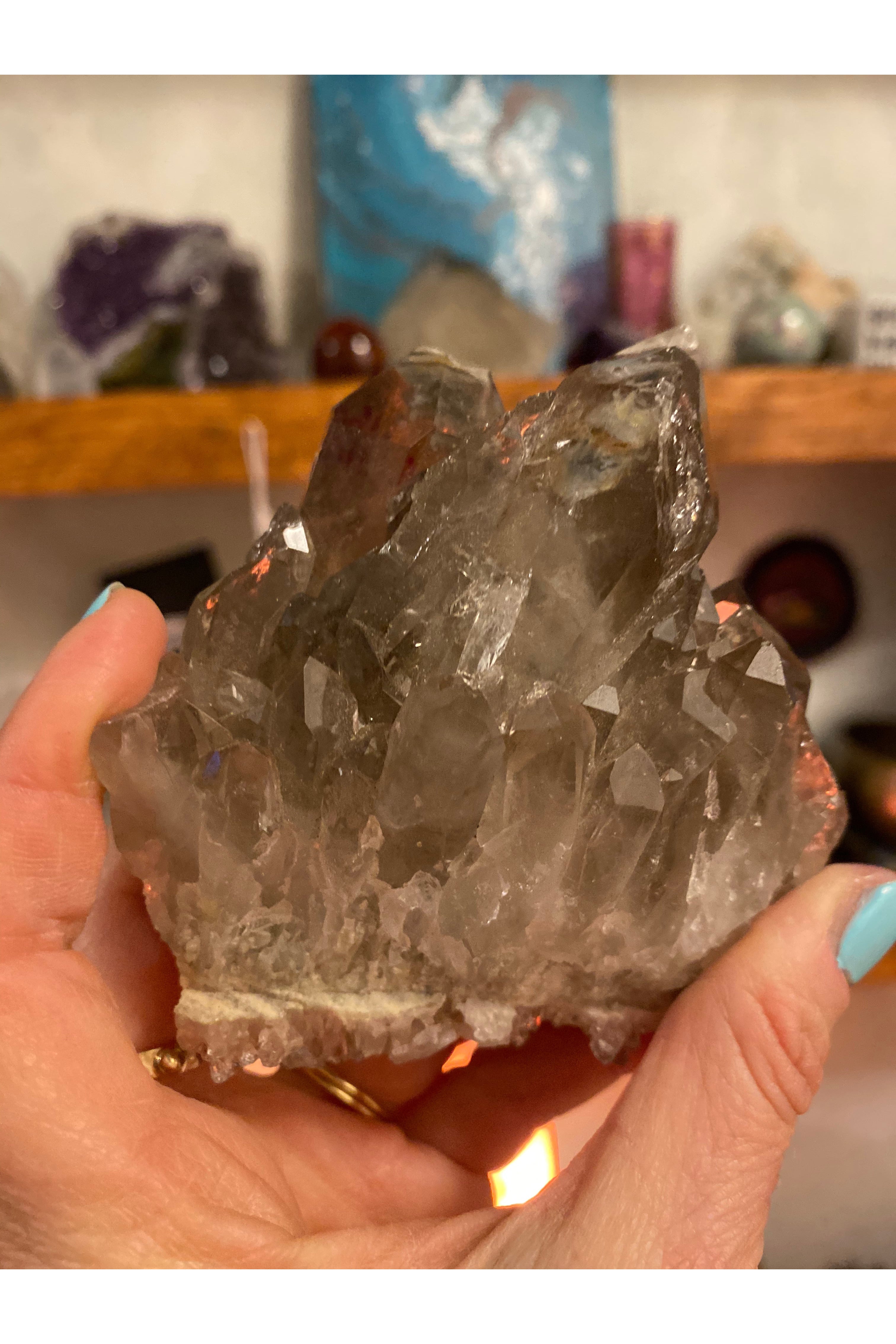 Smoky Quartz | Multi Faceted Specimen Majestic Hudson Lifestyle