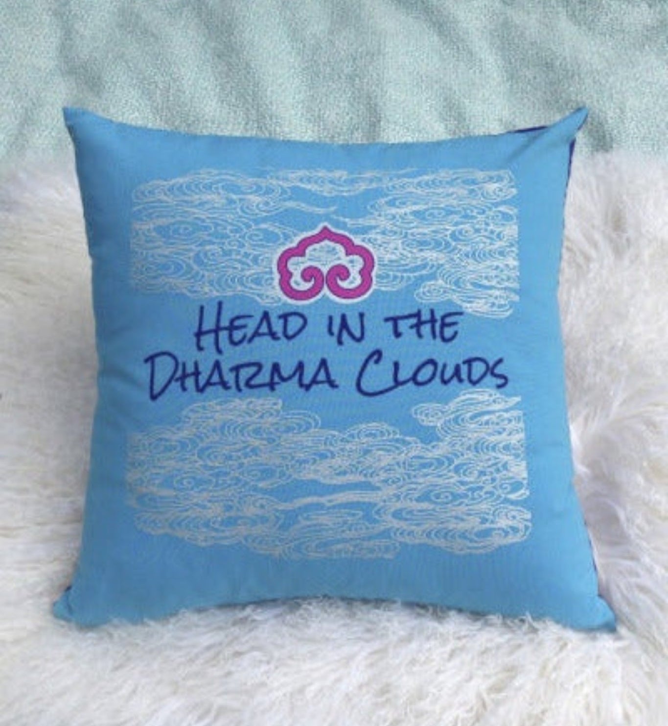 "Head in the Dharma Clouds" | Pillow Majestic Hudson Lifestyle Home Decor