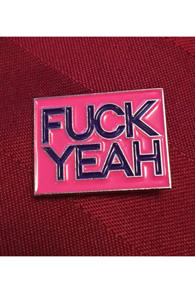 Fuck Yeah Enamel Pin Majestic Hudson Lifestyle Stickers & Pins