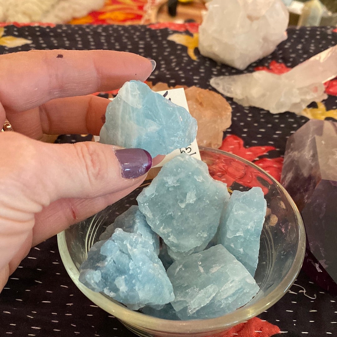 Aquamarine | Raw | Grade A Majestic Hudson Lifestyle