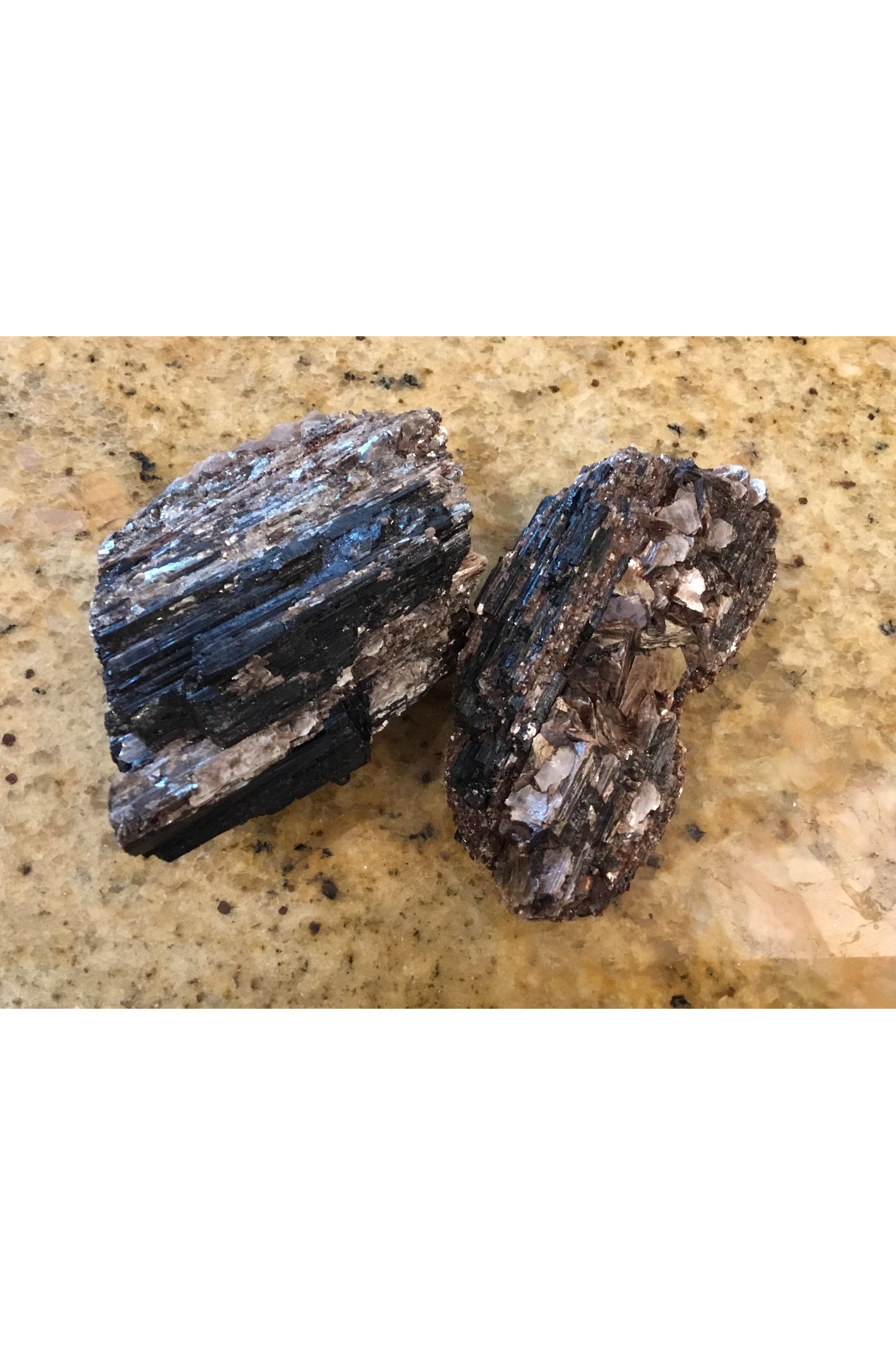 Black Tourmaline with Lithium & Lepidolite Majestic Hudson Lifestyle Crystals