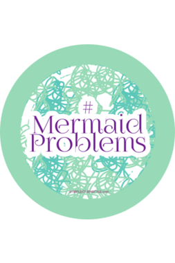 #Mermaid Problems Sticker Majestic Hudson Lifestyle Sticker
