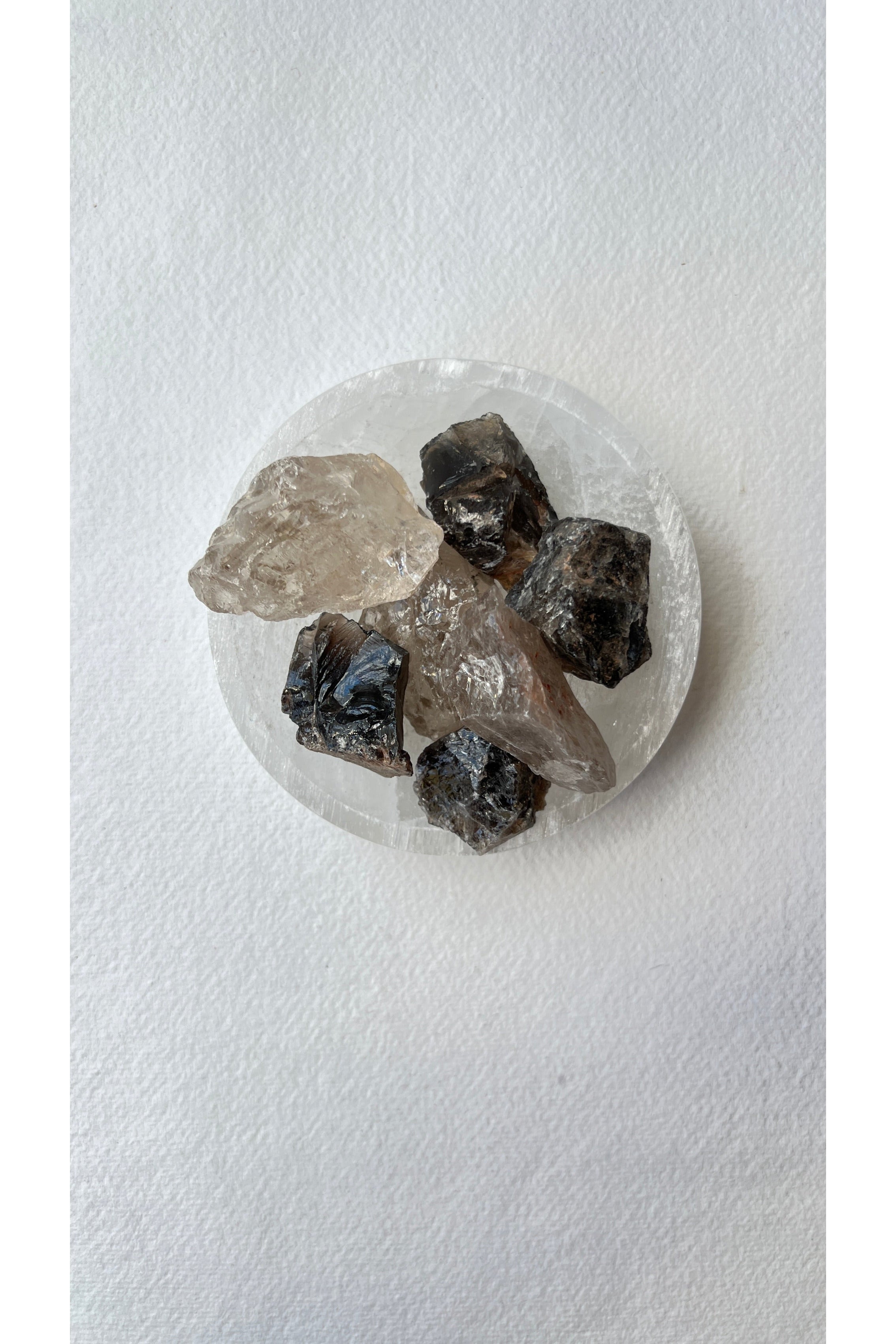 raw smoky quartz crystal with beautiful clarity and natural inclusions