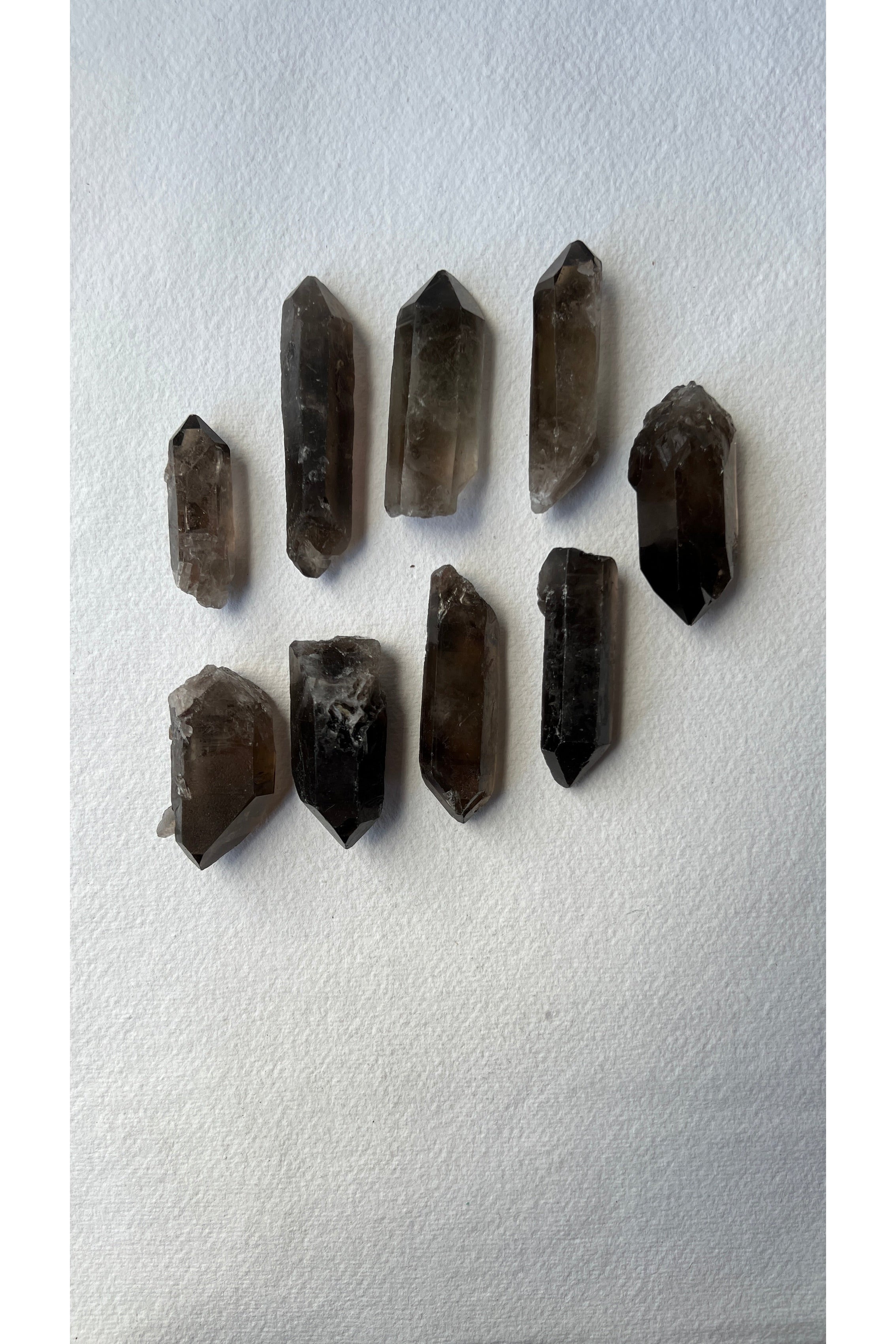 Tumbled Smoky Quartz Point crystal for healing, grounding, and energy cleansing