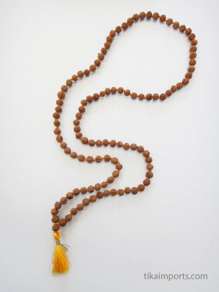 Knotted Rudraksha Mala- 6mm Majestic Hudson Lifestyle