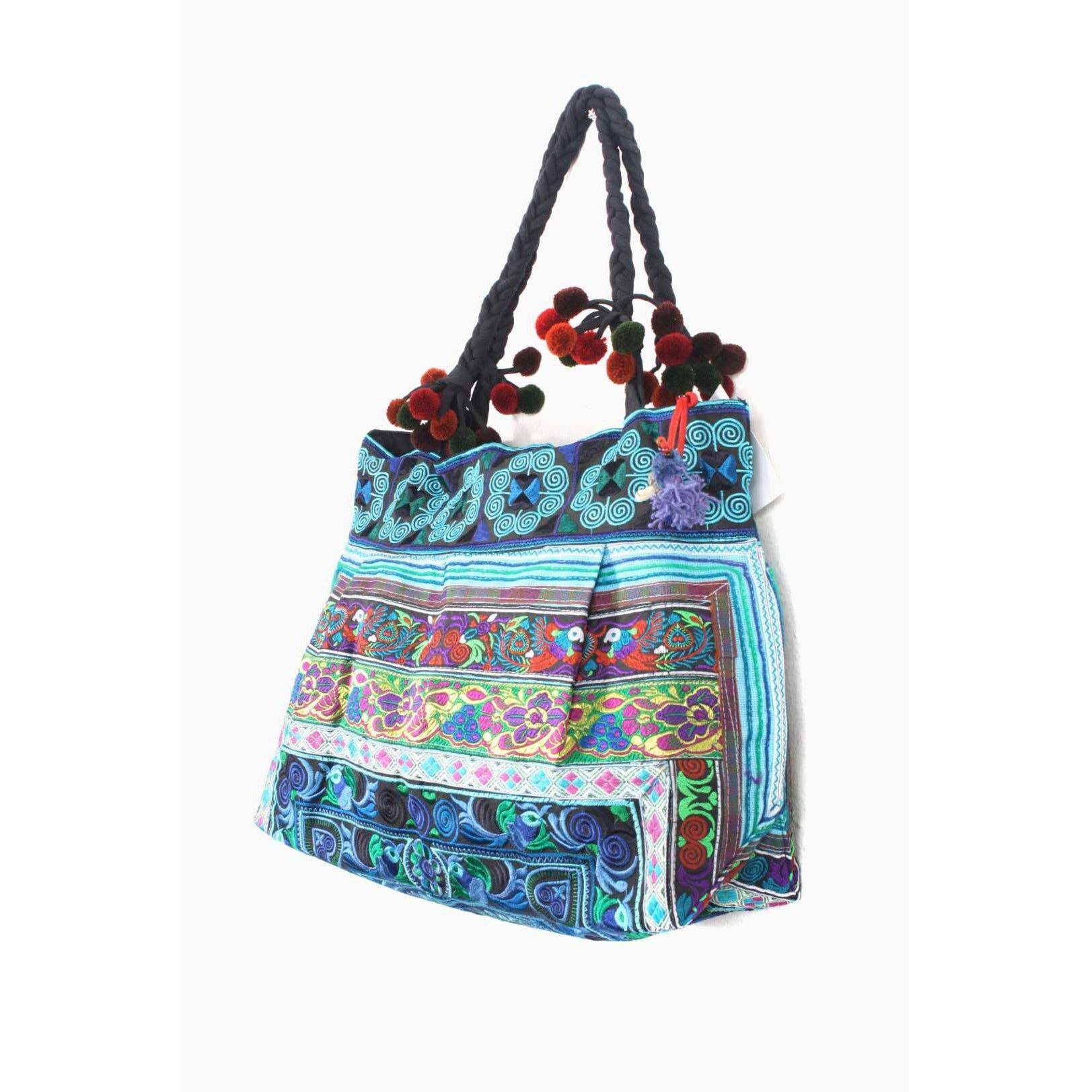 Thailand Tote Bag | Embroidered Tote Bag | Artisan Made – Majestic