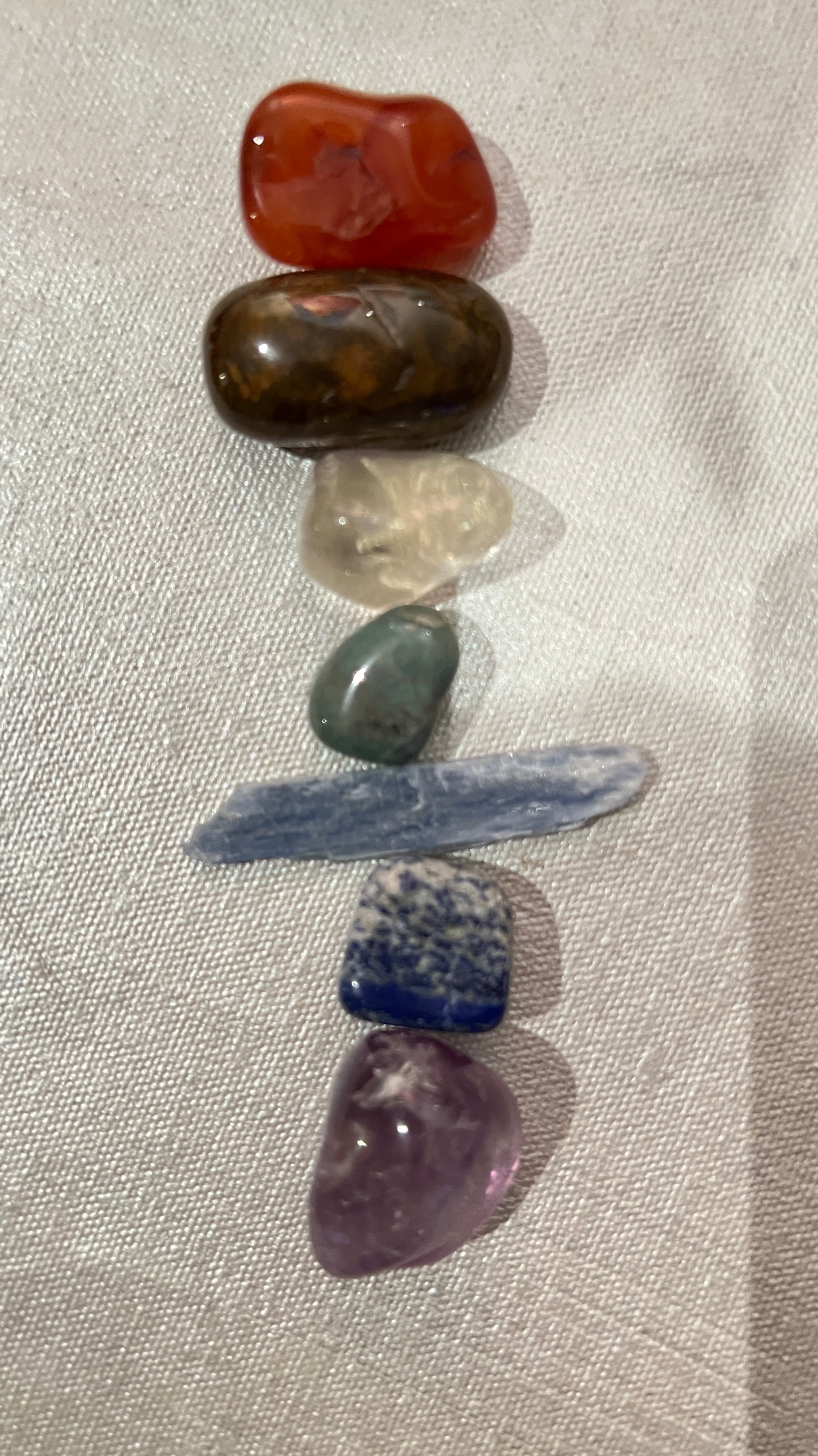 Crystal Chakra Set | 7 Crystals plus Selenite Majestic Hudson Lifestyle