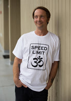 Organic Yoga T-Shirt | Unisex | Speed Limit Om® | Mindful Graphic Tee for Yoga, Meditation & Wellness