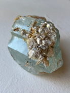 close up of aquamarine specimen 
