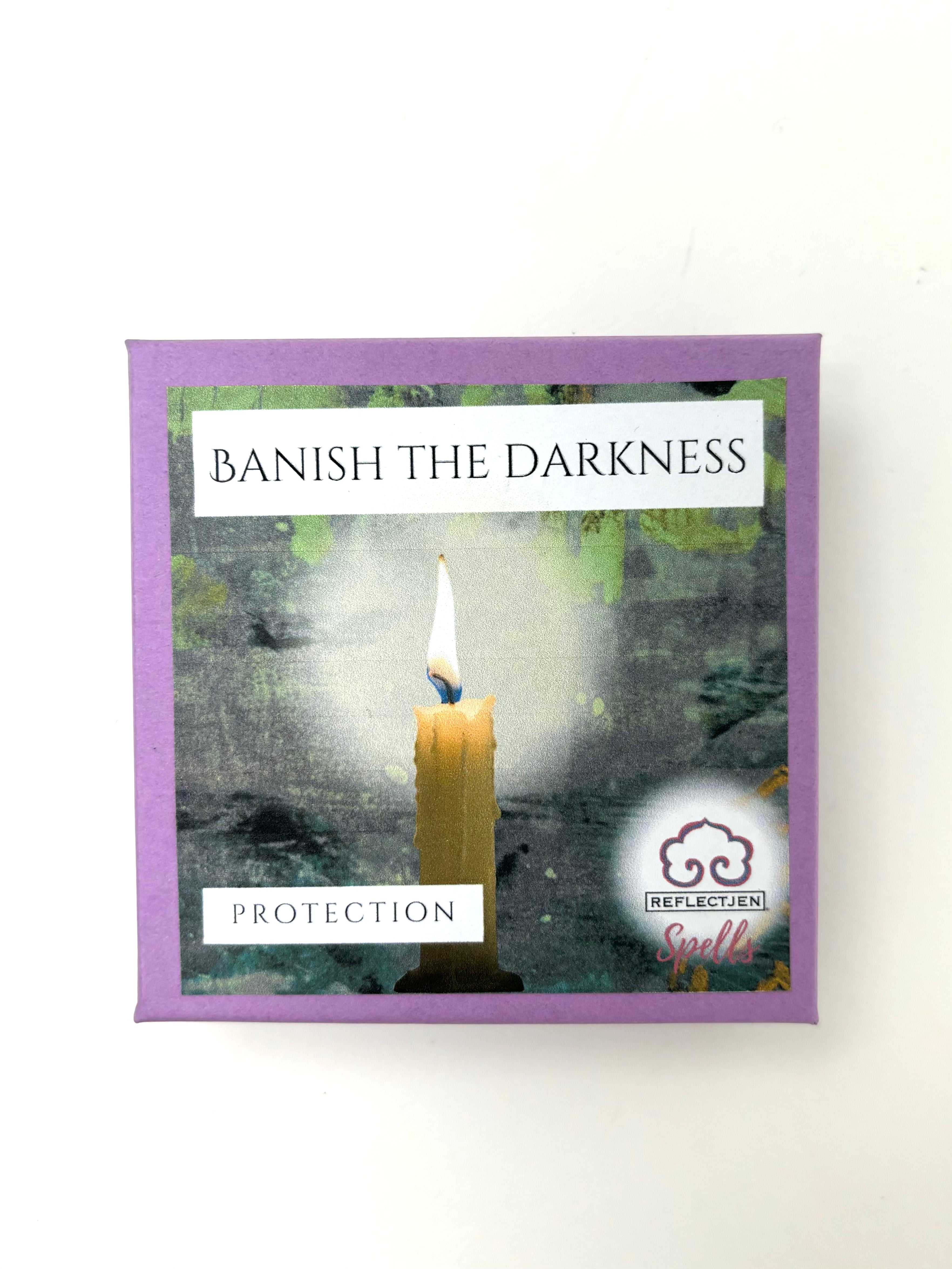 Banish the Darkness Spell Kit with Black Tourmaline and Bloodstone crystals