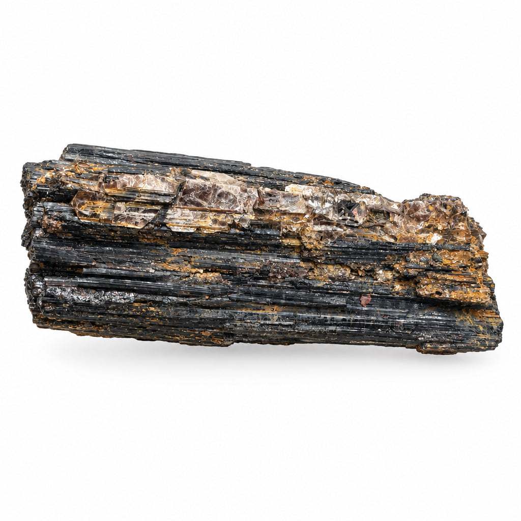 image of black tourmaline and lepidolite large specimen.