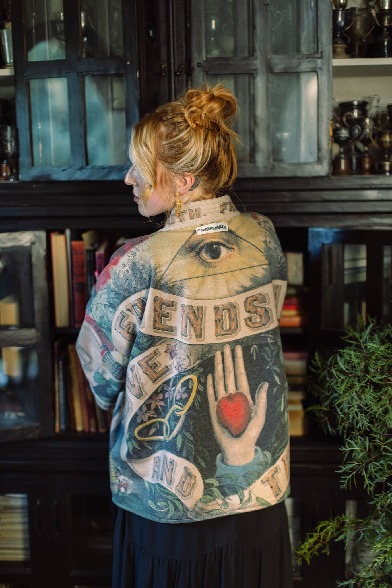 Friendship Love & Truth Cozy Fleece Cardigan Kimono Jacket