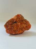 large orange calcite specimen