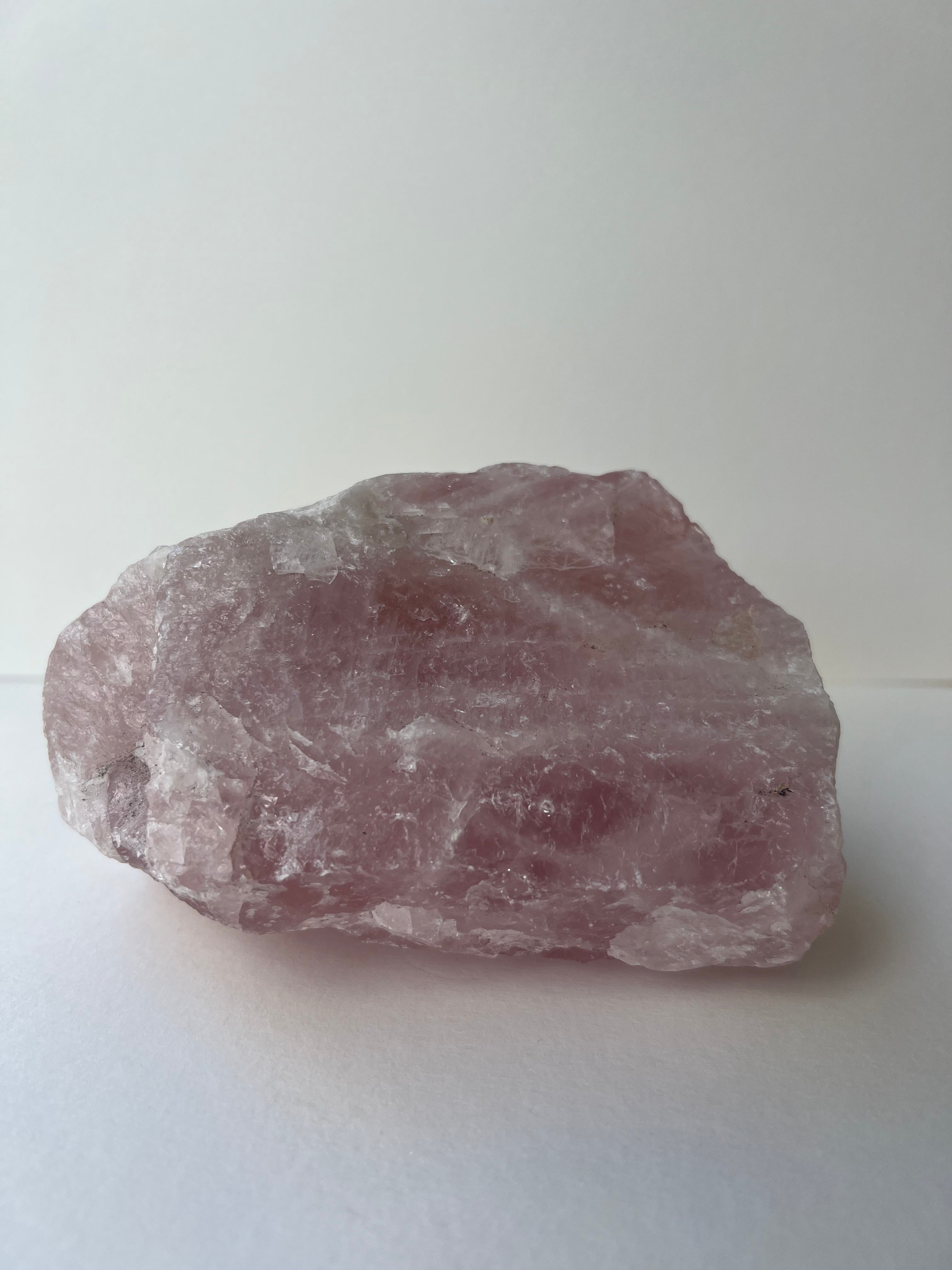 Natural Raw Rose Quartz Stone for Heart Chakra Healing and Compassion