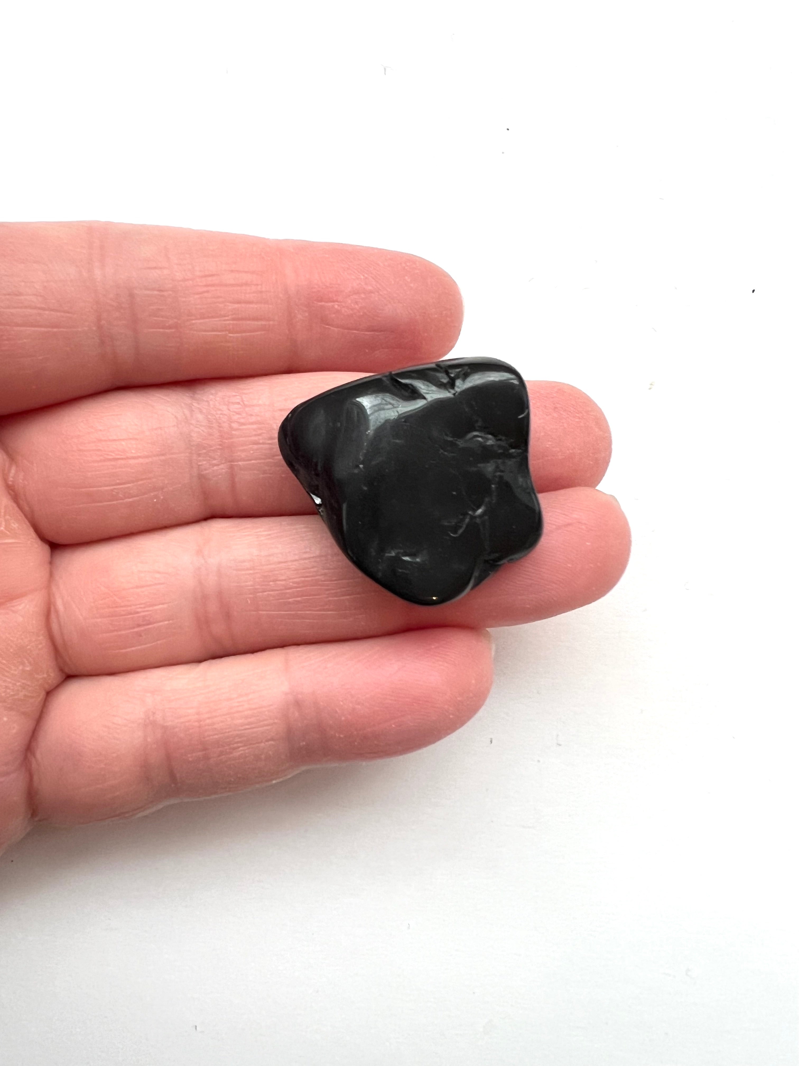 Tumbled Obsidian Crystal for Grounding and Protection