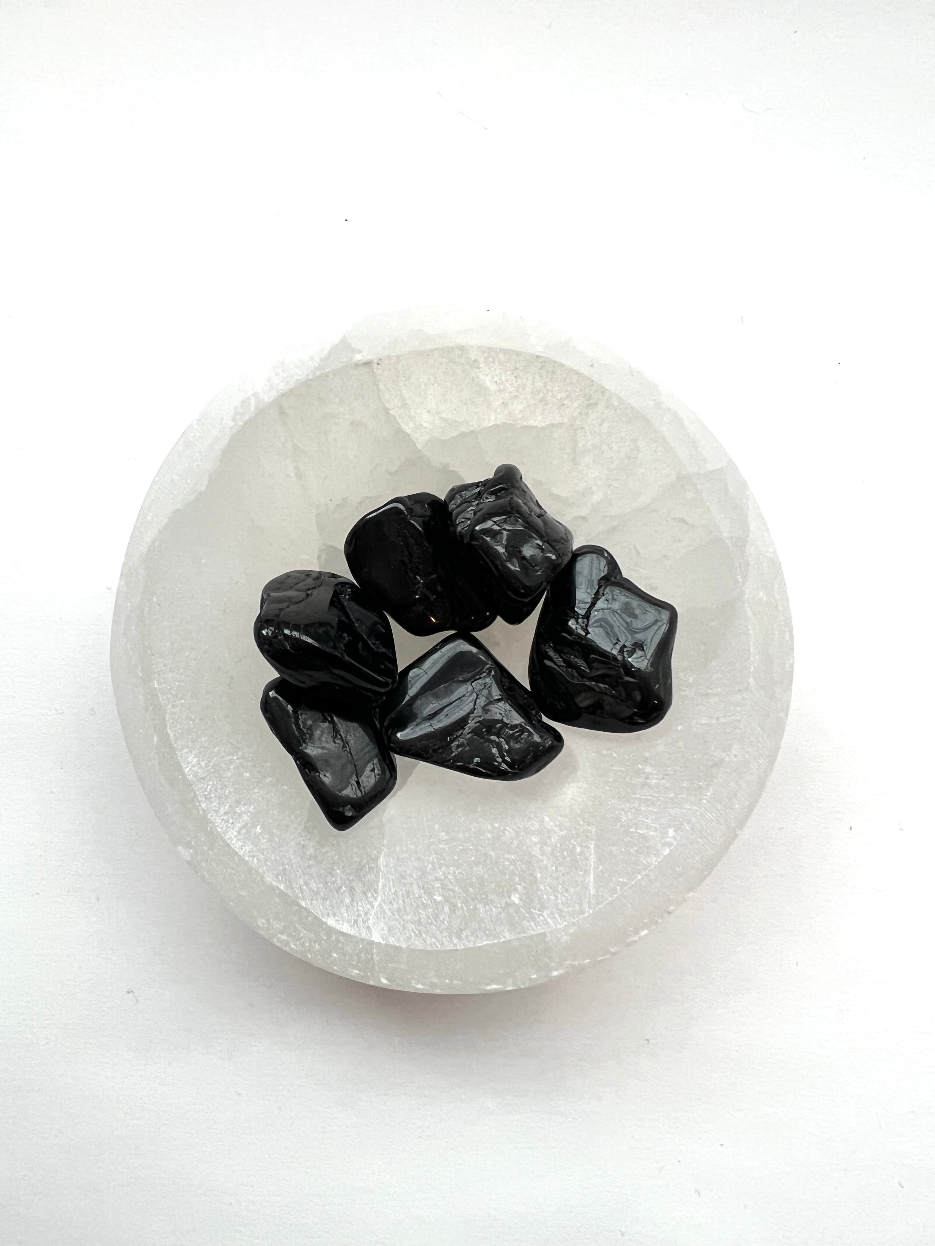Tumbled Obsidian Crystal for Grounding and Protection