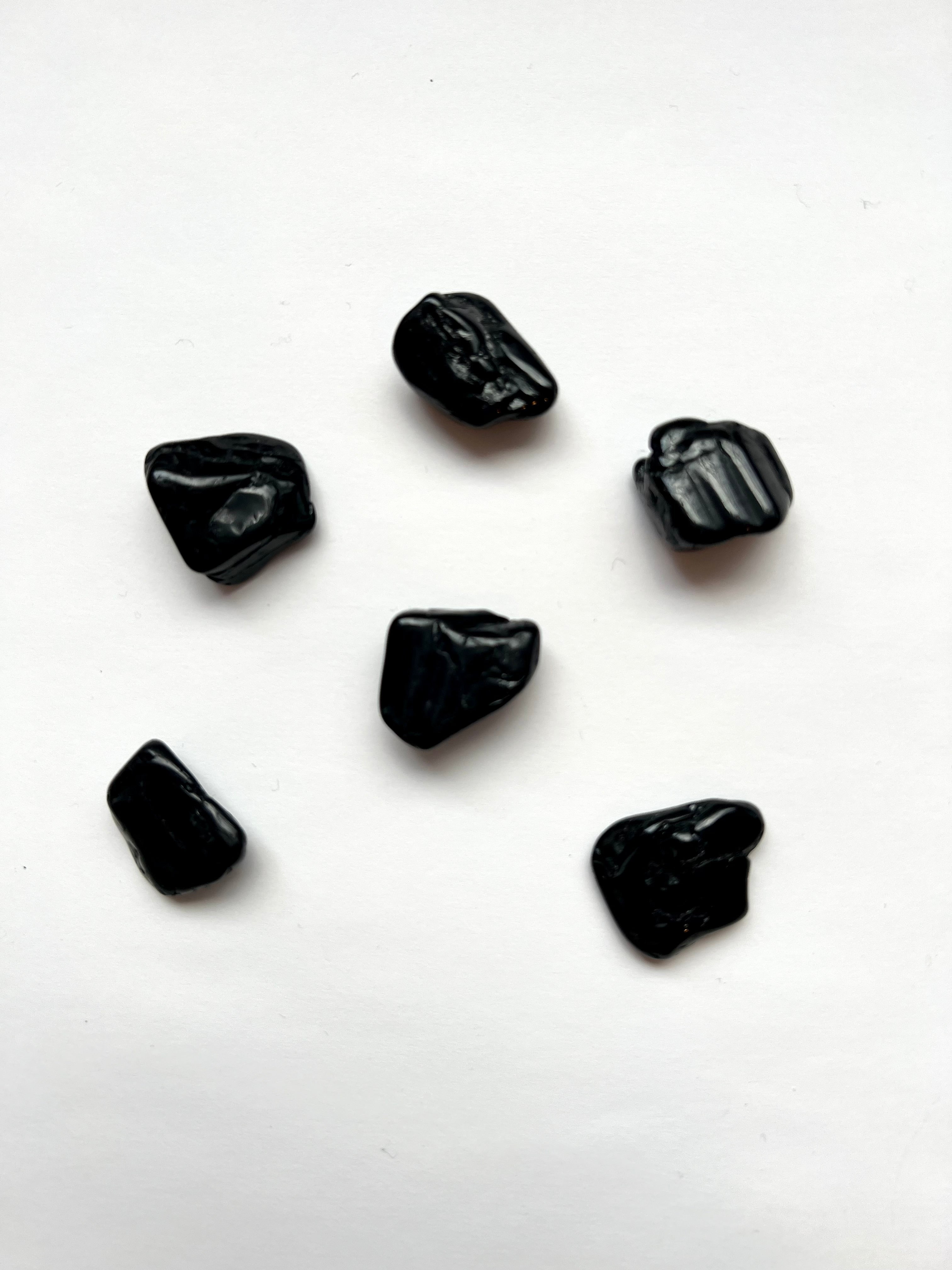 Tumbled Obsidian Crystal for Grounding and Protection