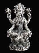Brass Deity Statuette - Large - Seated Lakshmi Majestic Hudson Lifestyle