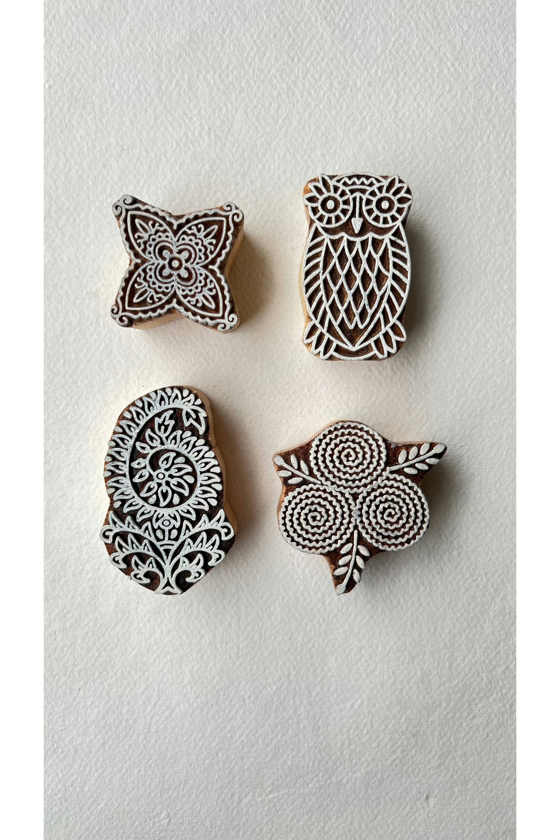 Indian Carved Wooden Blocks Majestic Hudson Lifestyle Home Decor