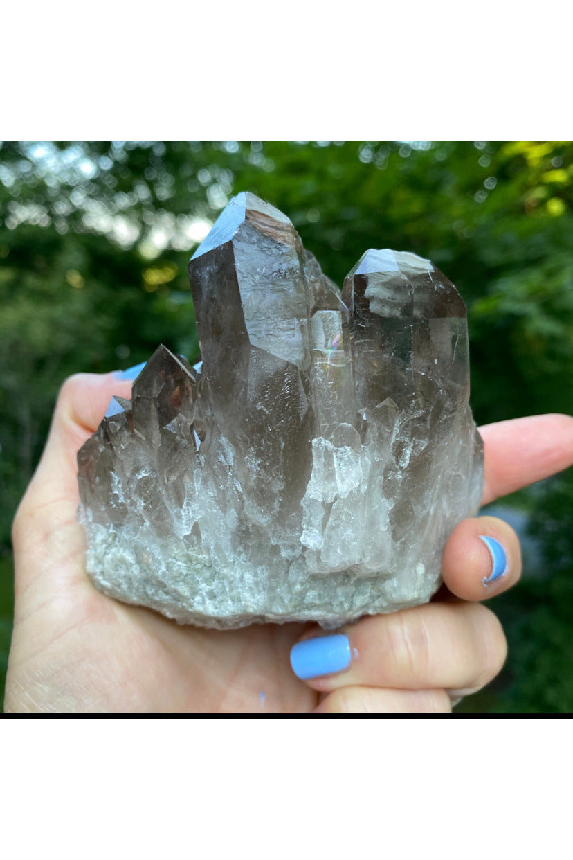 Smoky Quartz | Multi Faceted Specimen Majestic Hudson Lifestyle