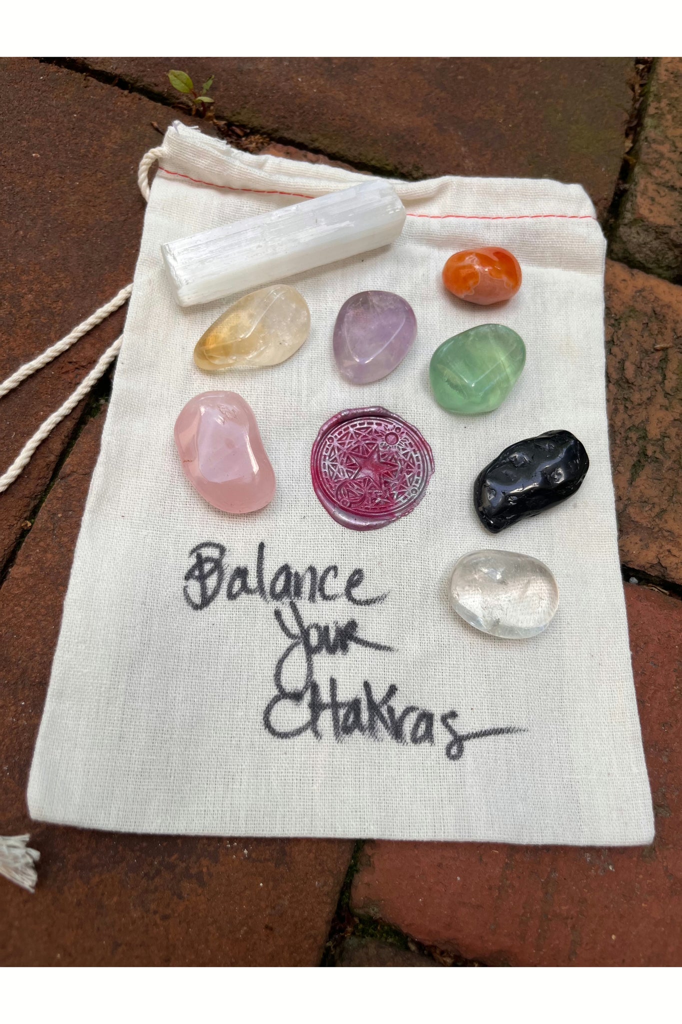 Chakra Set | 7 Crystals plus Selenite Majestic Hudson Lifestyle Experiences