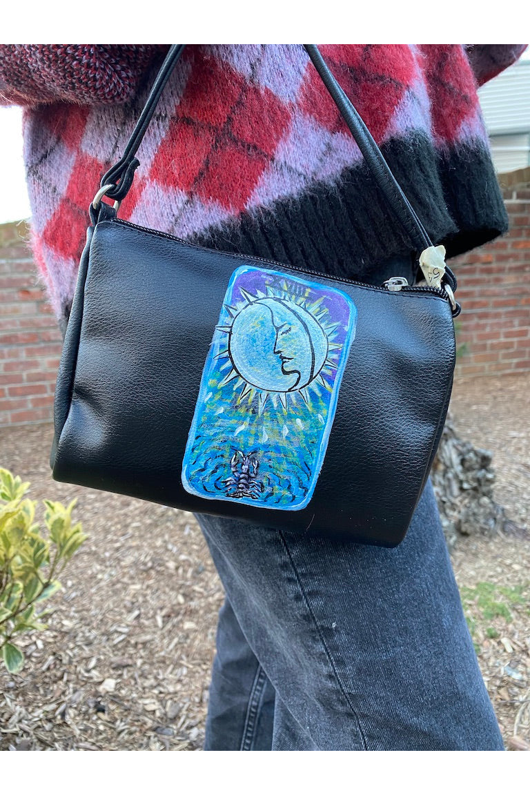 Sun and Moon Tarot Bag | Hand Painted Majestic Hudson Lifestyle Experiences Accessories