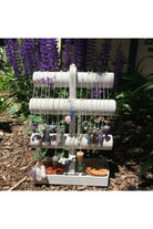 Various pendulums made from amethyst, quartz, obsidian, and orgonite