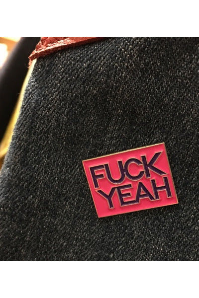 Fuck Yeah Enamel Pin Majestic Hudson Lifestyle Experiences Stickers & Pins