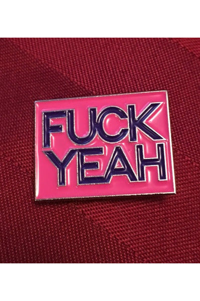 Fuck Yeah Enamel Pin Majestic Hudson Lifestyle Experiences Stickers & Pins