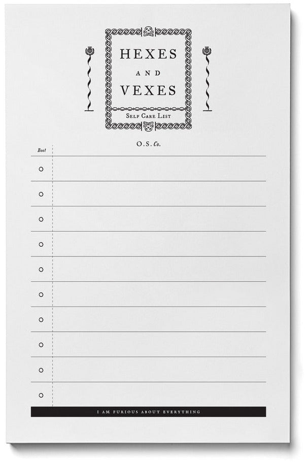 Hexes and Vexes Notepad Majestic Hudson Lifestyle Experiences