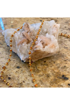 Rudrani Seed Nine Planet Mala Gold Plate Necklace Majestic Hudson Lifestyle Jewelry