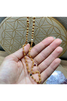 Rudrani Seed Nine Planet Mala Gold Plate Necklace Majestic Hudson Lifestyle Jewelry