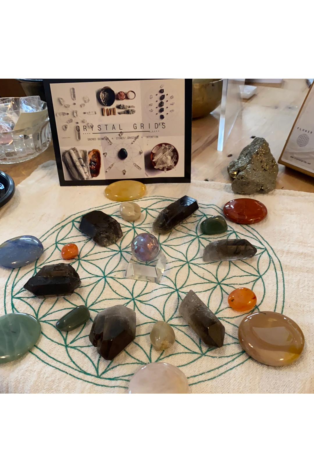 Crystal Grid Cloth Majestic Hudson Lifestyle Crystals