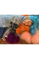 Burnt orange Tibetan Lambskins Majestic Hudson Lifestyle Home Decor