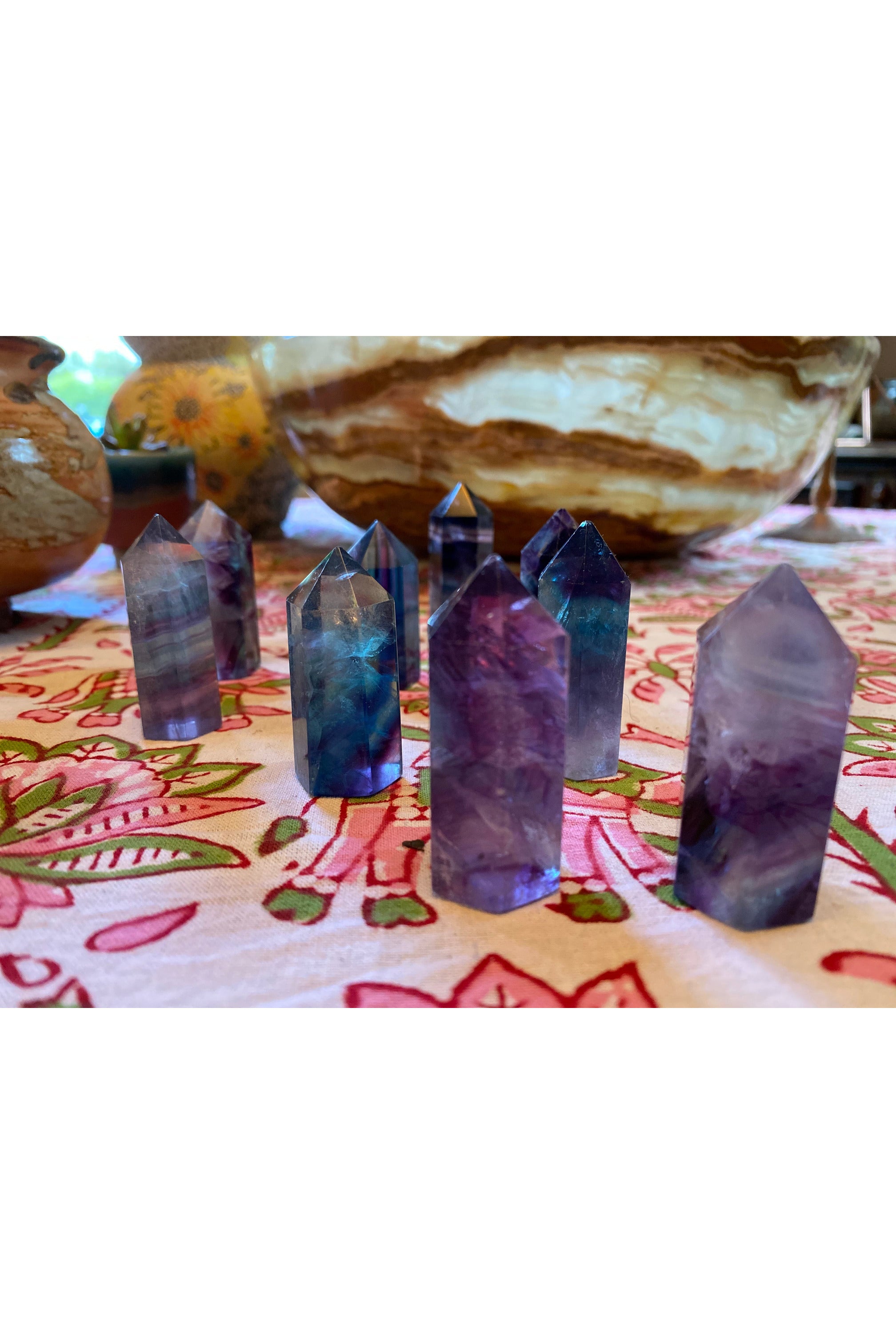 Fluorite Polished Points - Small Majestic Hudson Lifestyle Crystals