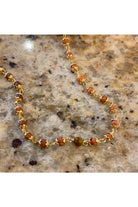 Rudrani Seed Nine Planet Mala Gold Plate Necklace Majestic Hudson Lifestyle Jewelry