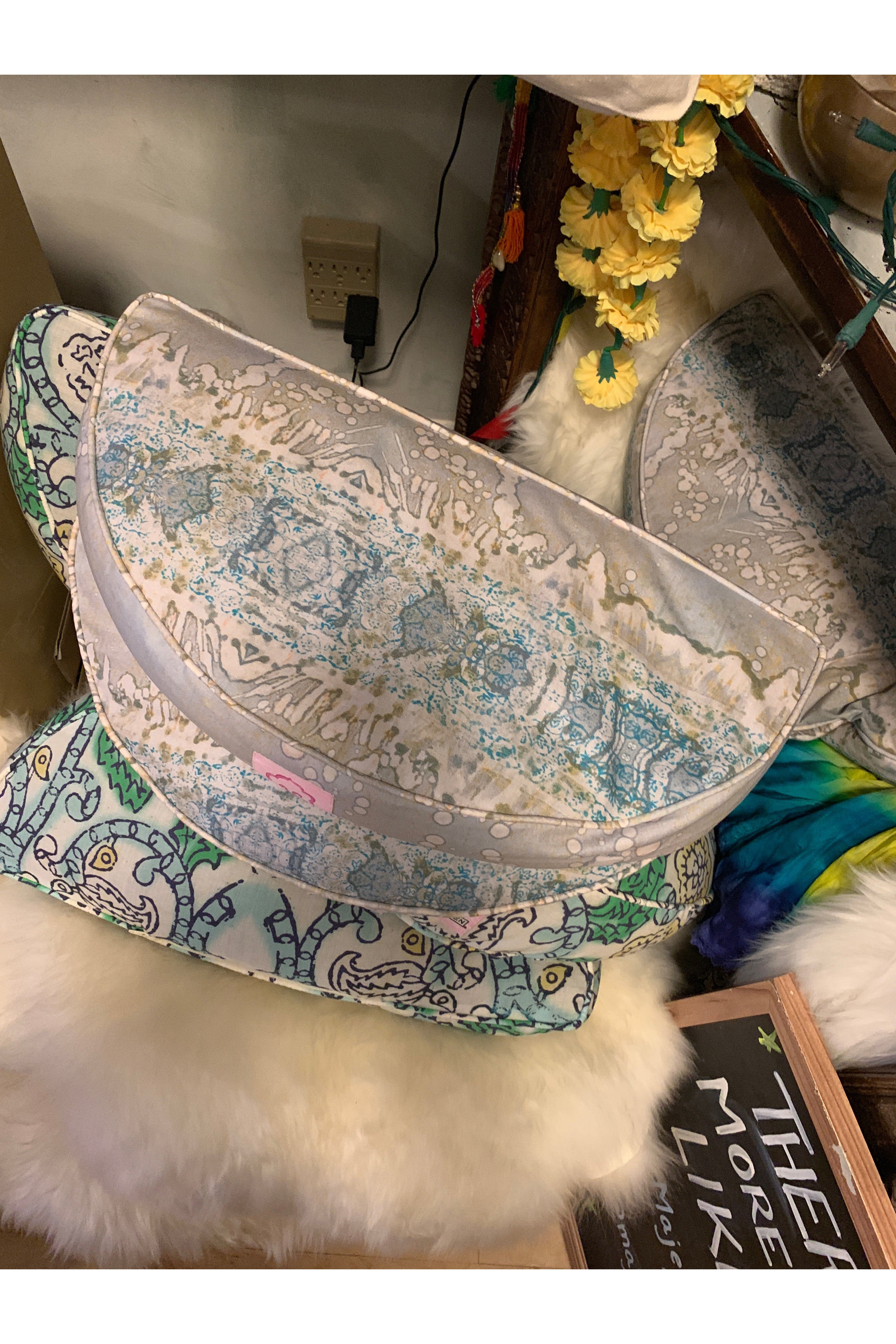 Half Moon Meditation Pillow Majestic Hudson Lifestyle Yoga and Meditation Tools