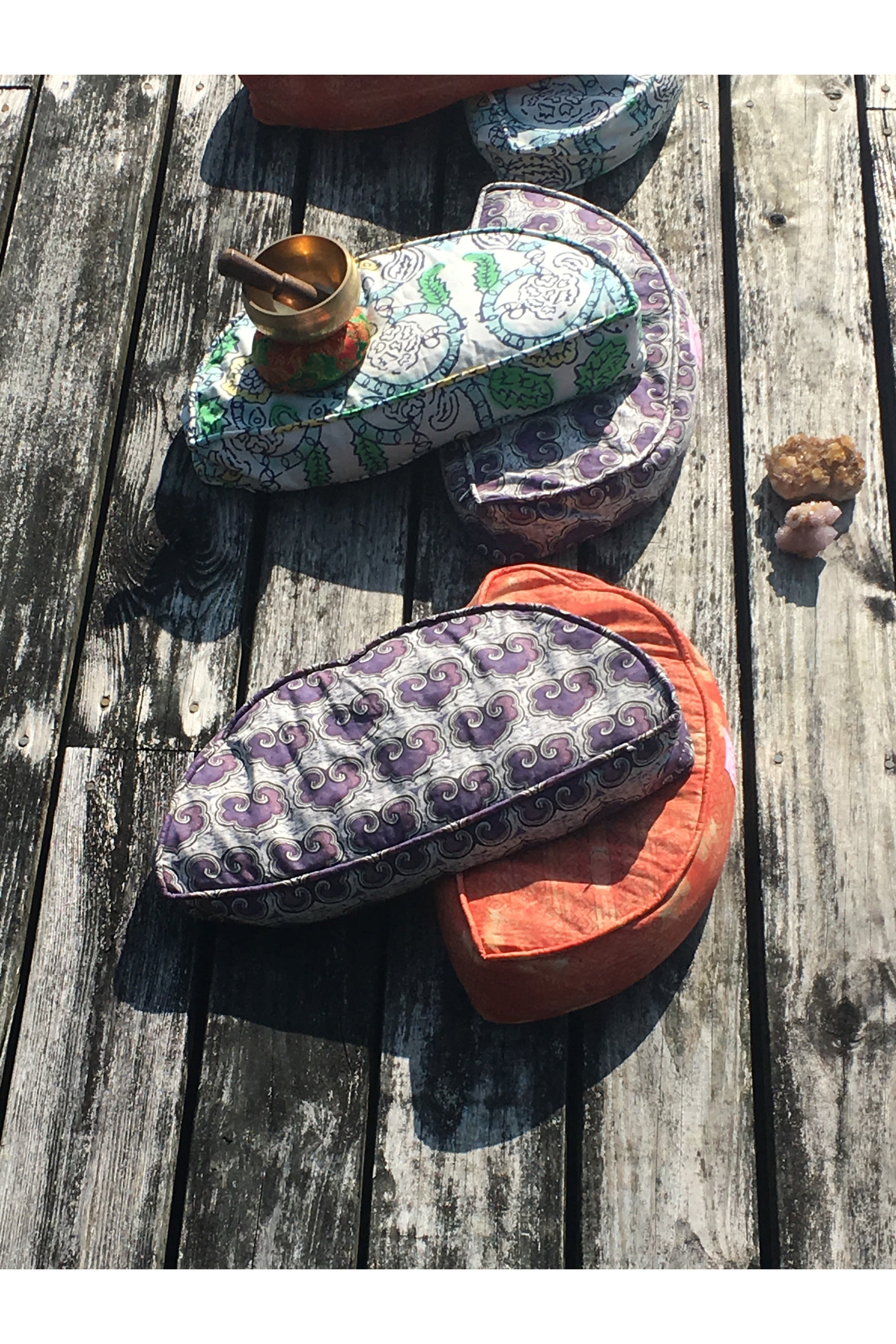 Half Moon Meditation Pillow Majestic Hudson Lifestyle Yoga and Meditation Tools