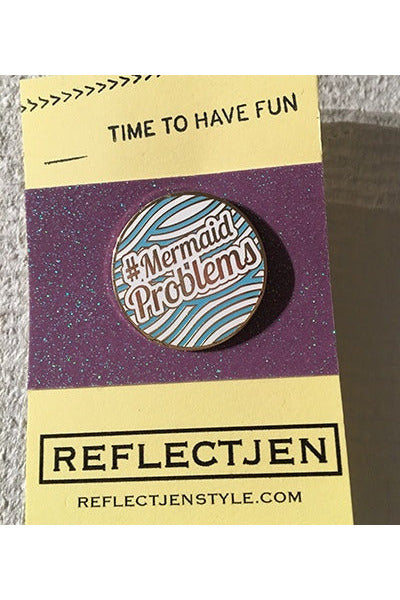 #Mermaid Problems Enamel Pin Majestic Hudson Lifestyle Pin