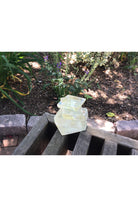 Optical Calcite Prism Reflecting Light and Rainbows