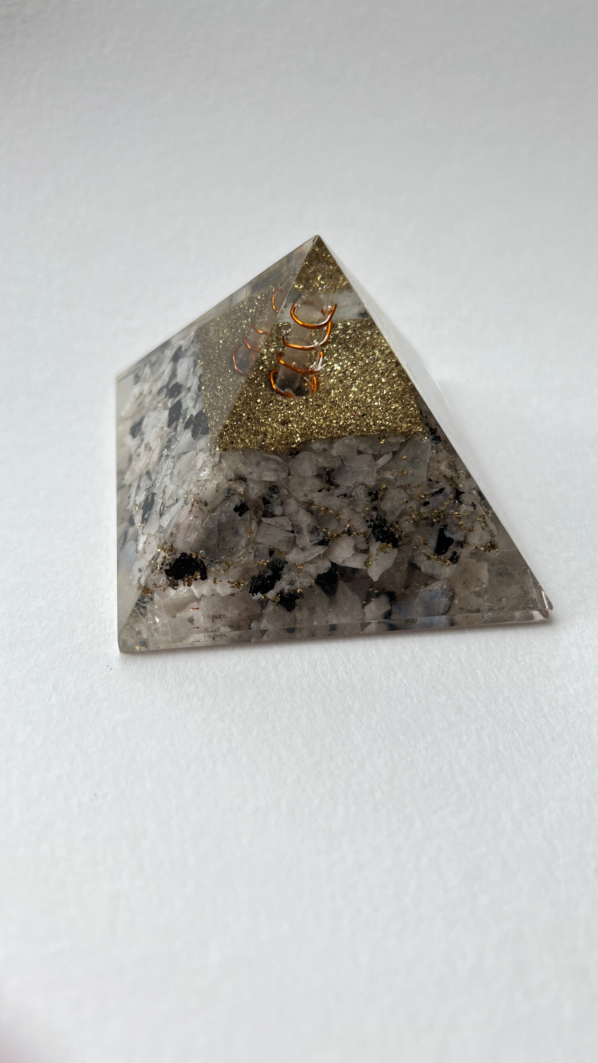 Decorative Orgonite Pyramid for Chakra Balancing