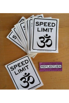 Speed Limit Om® Weatherproof | Vinyl Sticker Majestic Hudson Lifestyle Experiences Stickers