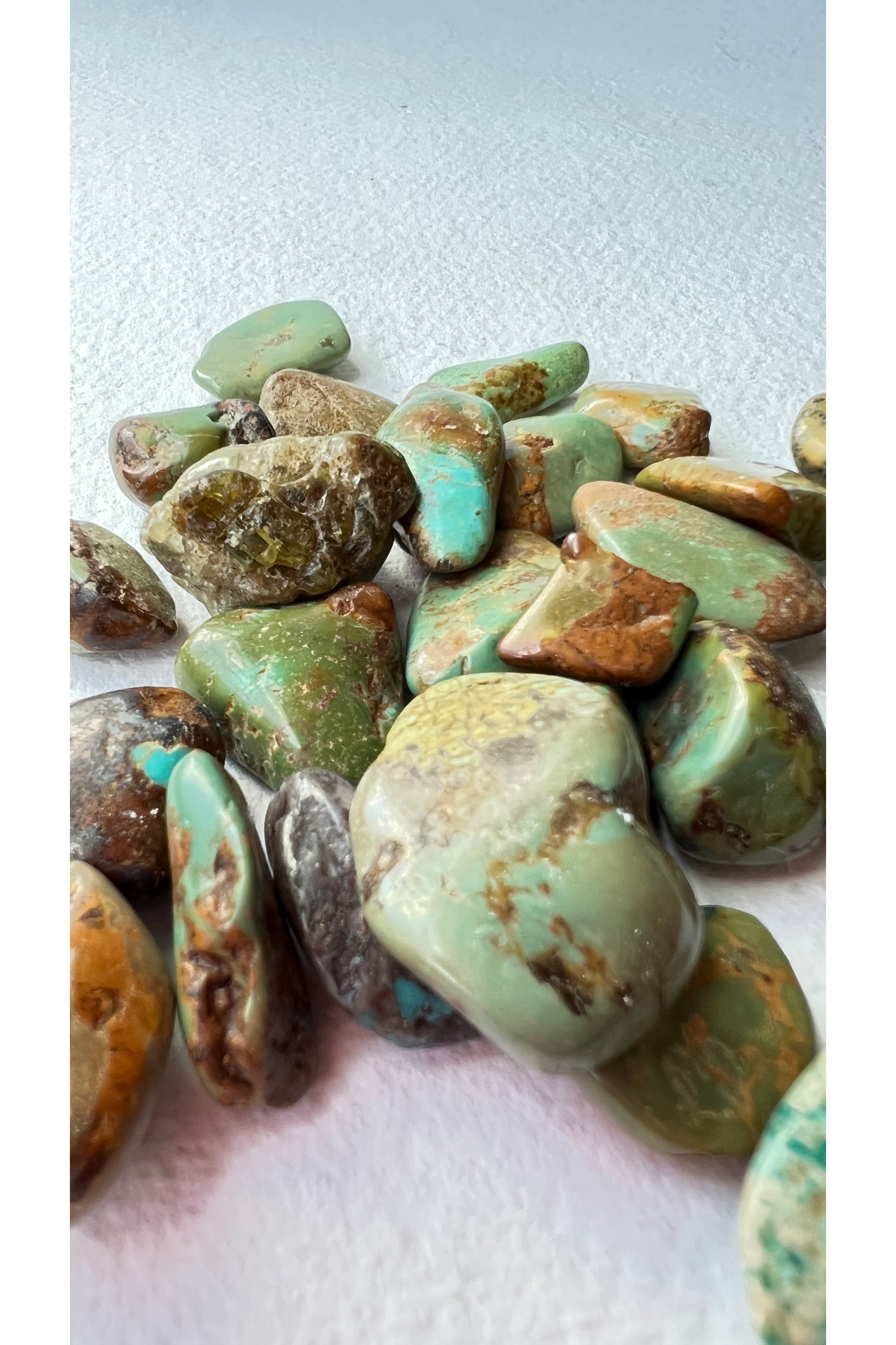 Tumbled Mexican Turquoise Stones for Emotional Balance and Protection